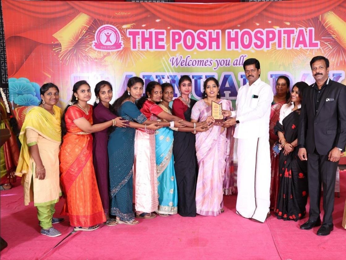 Nursing Department receiving the Best Department Award
