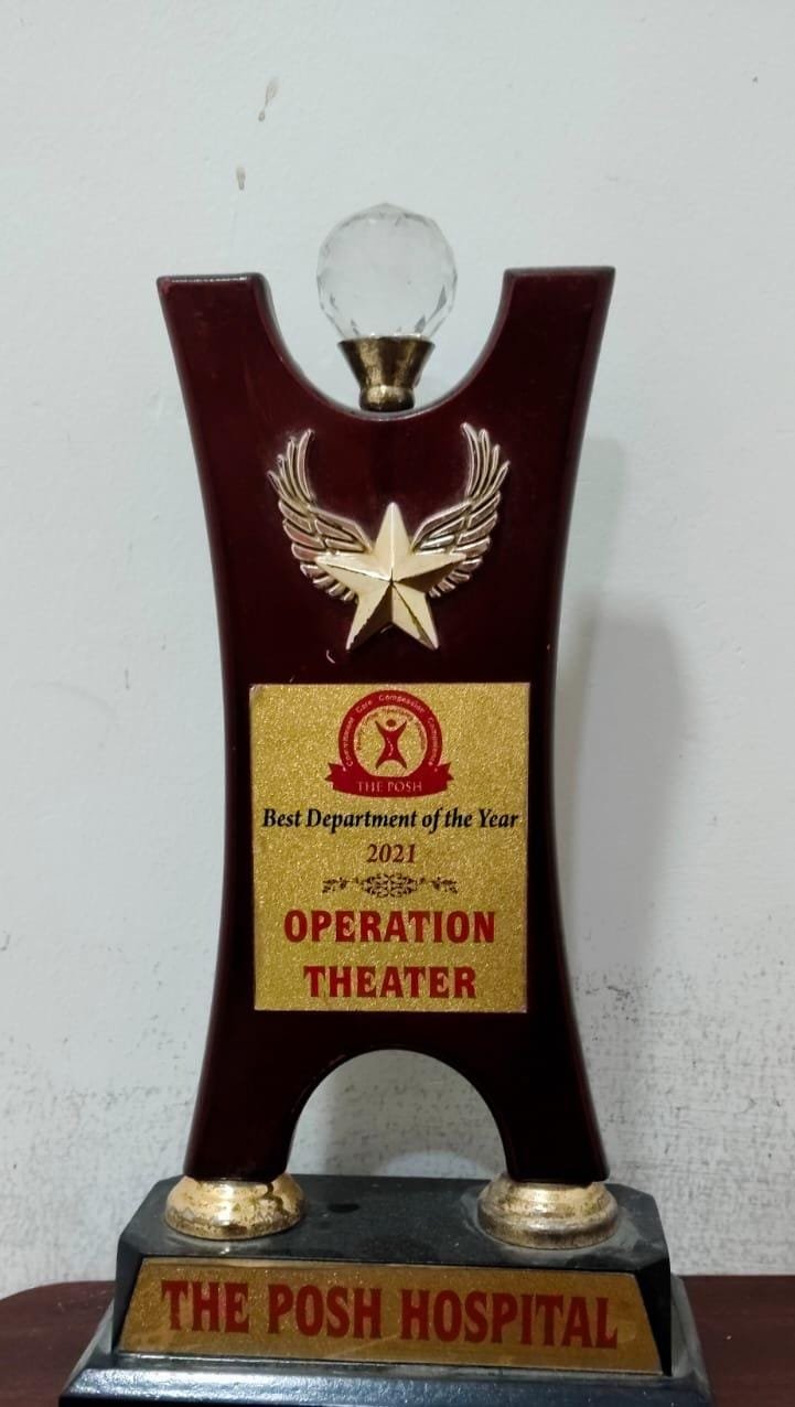 Nursing Department receiving the Best Department Award