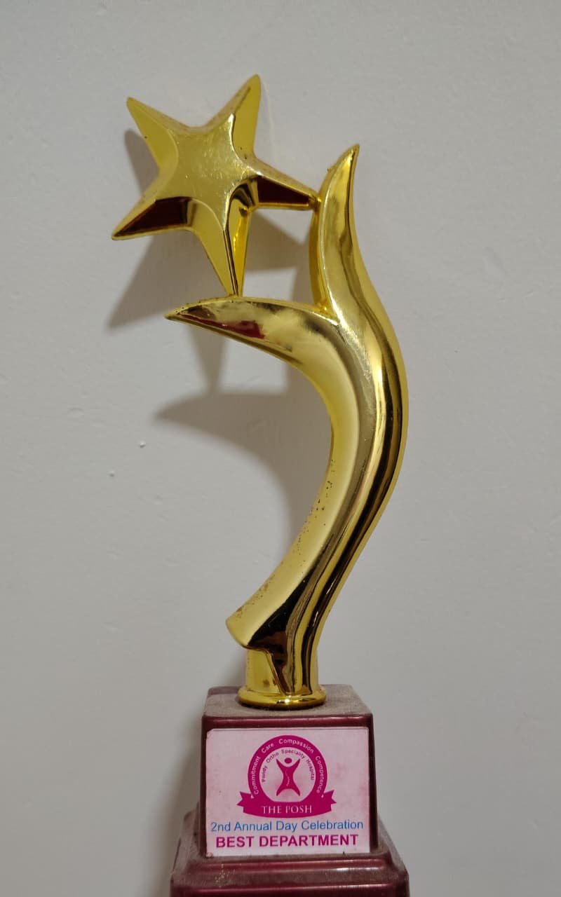 Nursing Department receiving the Best Department Award